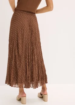 bonprix Jupe en mousseline effet froissé|Femme Jupes