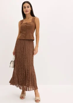 bonprix Jupe en mousseline effet froissé|Femme Jupes