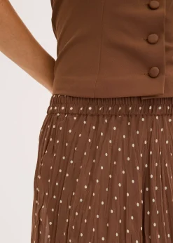 bonprix Jupe en mousseline effet froissé|Femme Jupes