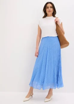 bonprix Jupe en mousseline effet froissé|Femme Jupes