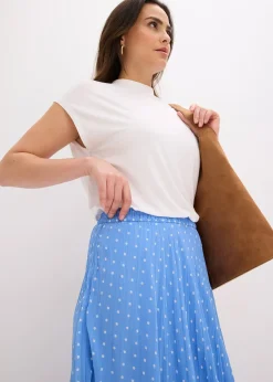 bonprix Jupe en mousseline effet froissé|Femme Jupes