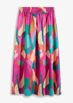 bonprix Jupe en satin imprimée|Femme Jupes