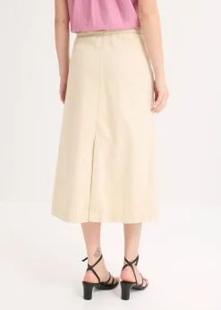 bonprix Jupe en twill 100% coton|Femme Jupes