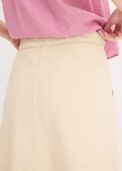 bonprix Jupe en twill 100% coton|Femme Jupes