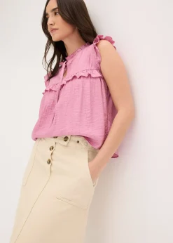 bonprix Jupe en twill 100% coton|Femme Jupes