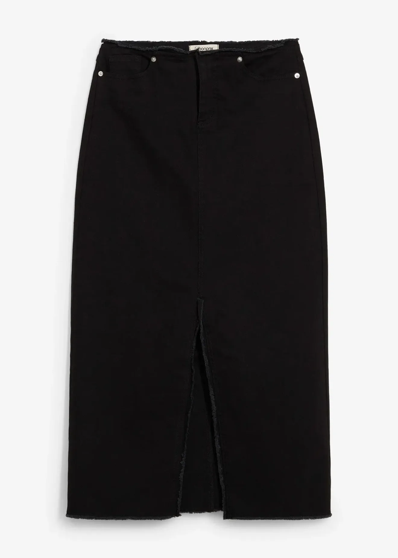 bonprix Jupe en twill avec franges|Femme Jupes