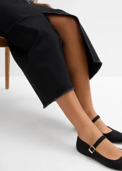 bonprix Jupe en twill avec franges|Femme Jupes