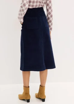 bonprix Jupe en velours côtelé|Femme Jupes