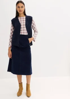 bonprix Jupe en velours côtelé|Femme Jupes