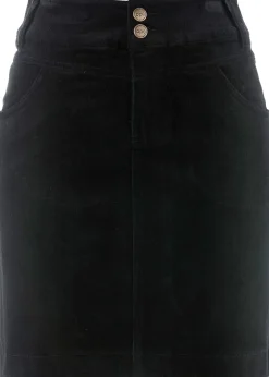 bonprix Jupe en velours côtelé extensible|Femme Jupes