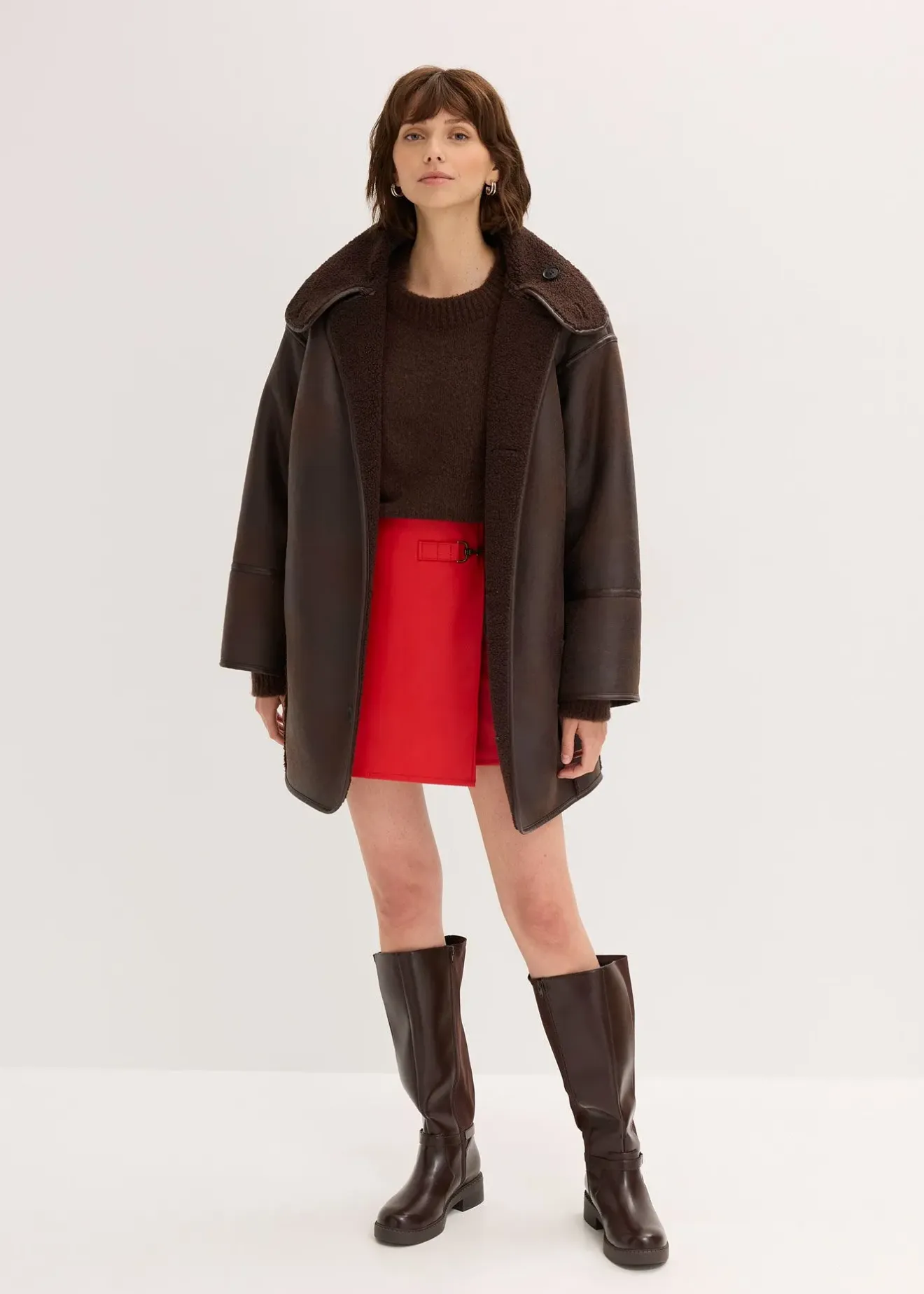 Femme bonprix Jupes|Jupe enduite