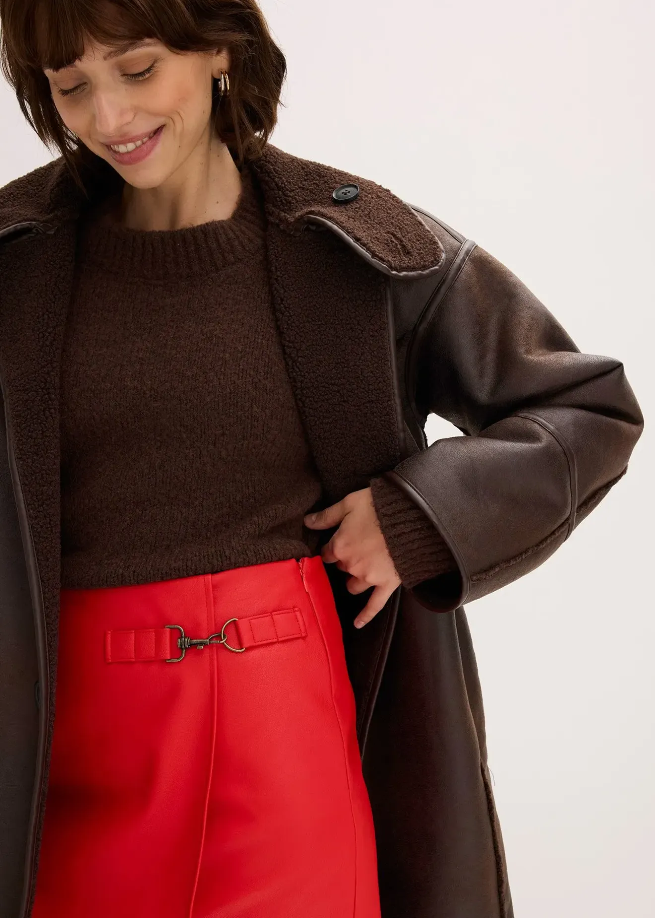 Femme bonprix Jupes|Jupe enduite