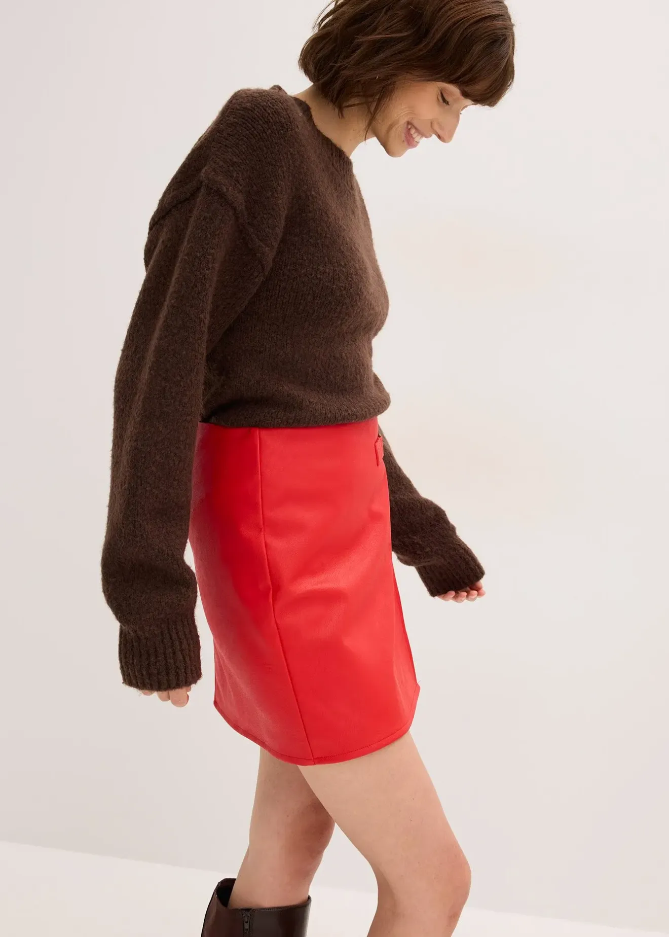 Femme bonprix Jupes|Jupe enduite