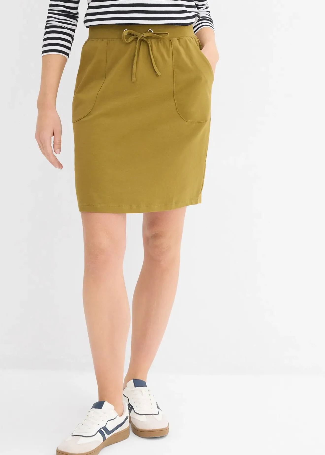 bonprix Jupe extensible en coton|Femme Basiques|Jupes