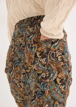 Femme bonprix Jupes|Jupe extensible en coton majoritaire