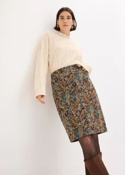 Femme bonprix Jupes|Jupe extensible en coton majoritaire