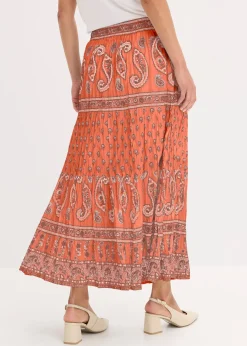 bonprix Jupe longue 100% coton|Femme Jupes