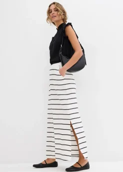 bonprix Jupe longue 100% coton|Femme Jupes