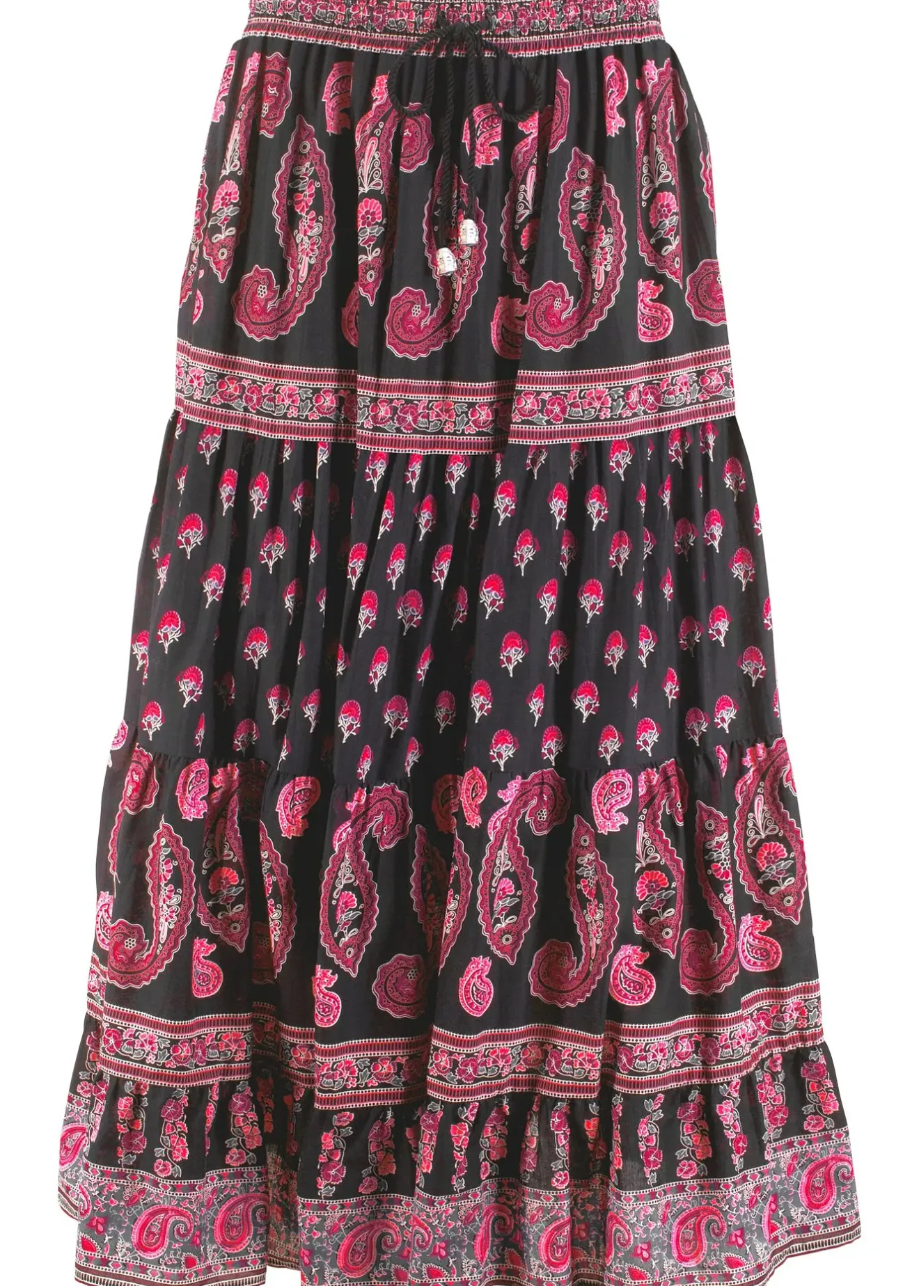 bonprix Jupe longue 100% coton|Femme Jupes