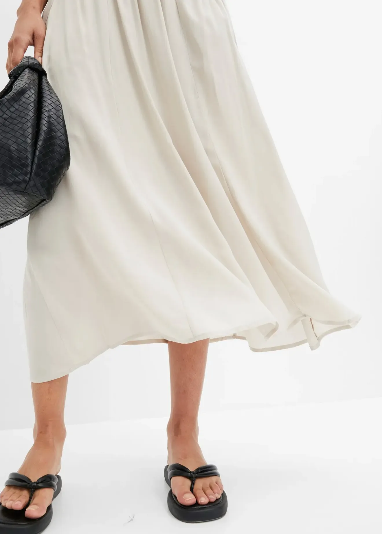 Femme bonprix Jupes|Jupe longue avec ceinture (ens. 2 pces)