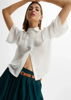 bonprix Jupe longue avec ceinture (ens. 2 pces)|Femme Jupes