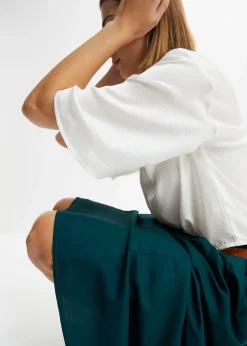 bonprix Jupe longue avec ceinture (ens. 2 pces)|Femme Jupes