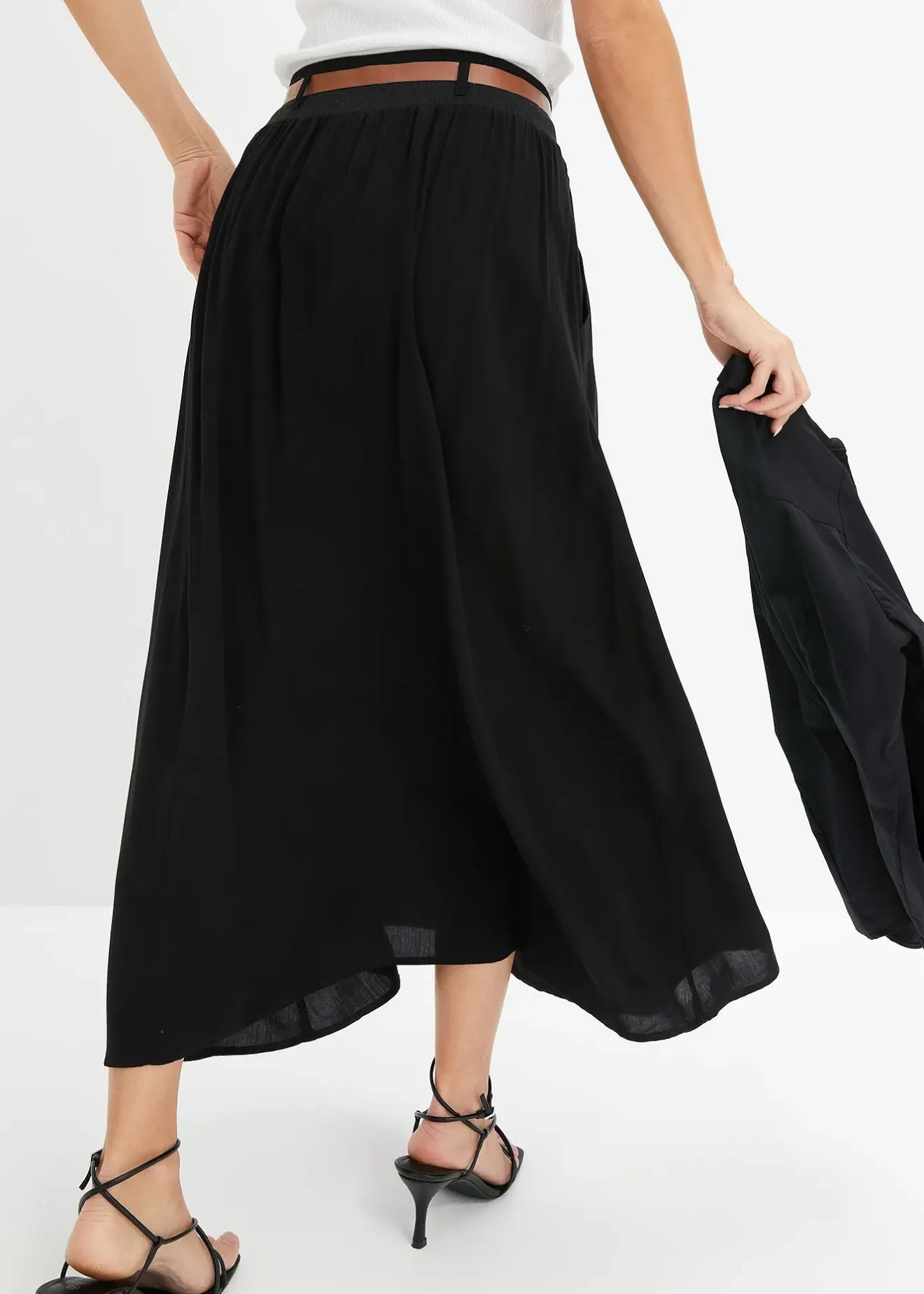 Femme bonprix Jupes|Jupe longue avec ceinture (ens. 2 pces)