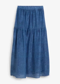 Femme bonprix Premium|Jupes|Jupe longue avec soie