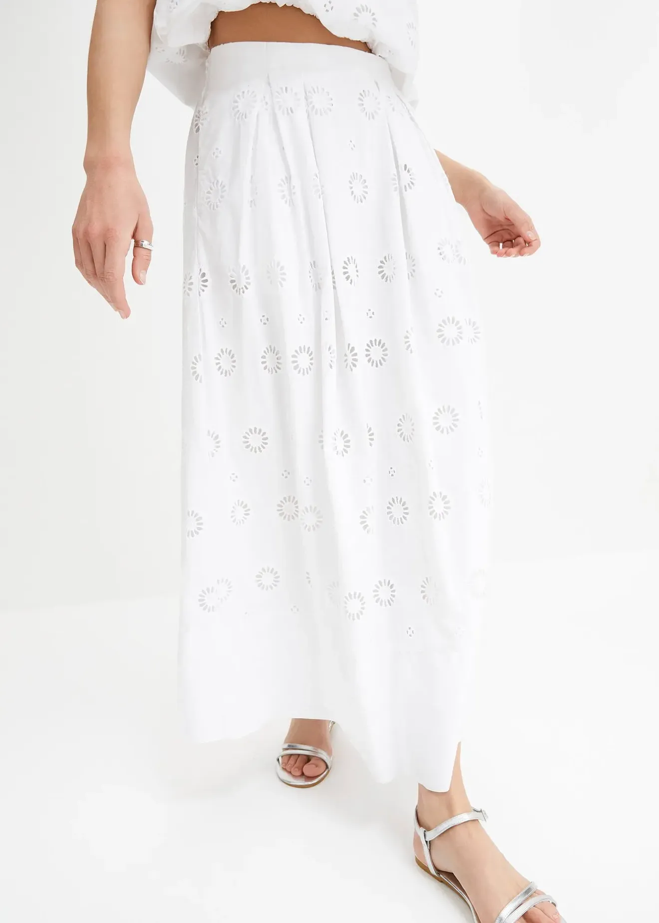 bonprix Jupe longue en coton|Femme Jupes