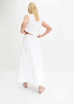 bonprix Jupe longue en coton|Femme Jupes