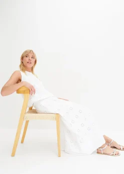 bonprix Jupe longue en coton|Femme Jupes