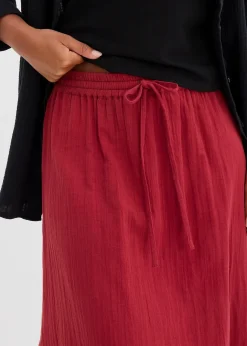bonprix Jupe longue en gaze de coton|Femme Jupes
