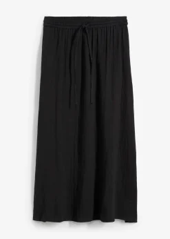 Femme bonprix Jupes|Jupe longue en gaze de coton