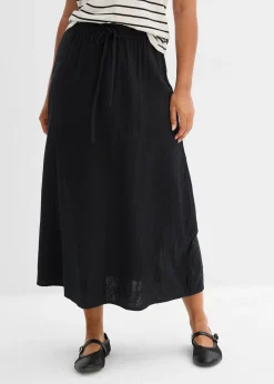 Femme bonprix Jupes|Jupe longue en gaze de coton