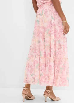 bonprix Jupe longue en mesh doux|Femme Jupes|Tailles Petite