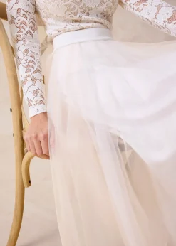 bonprix Jupe longue en tulle délicat|Femme Jupes