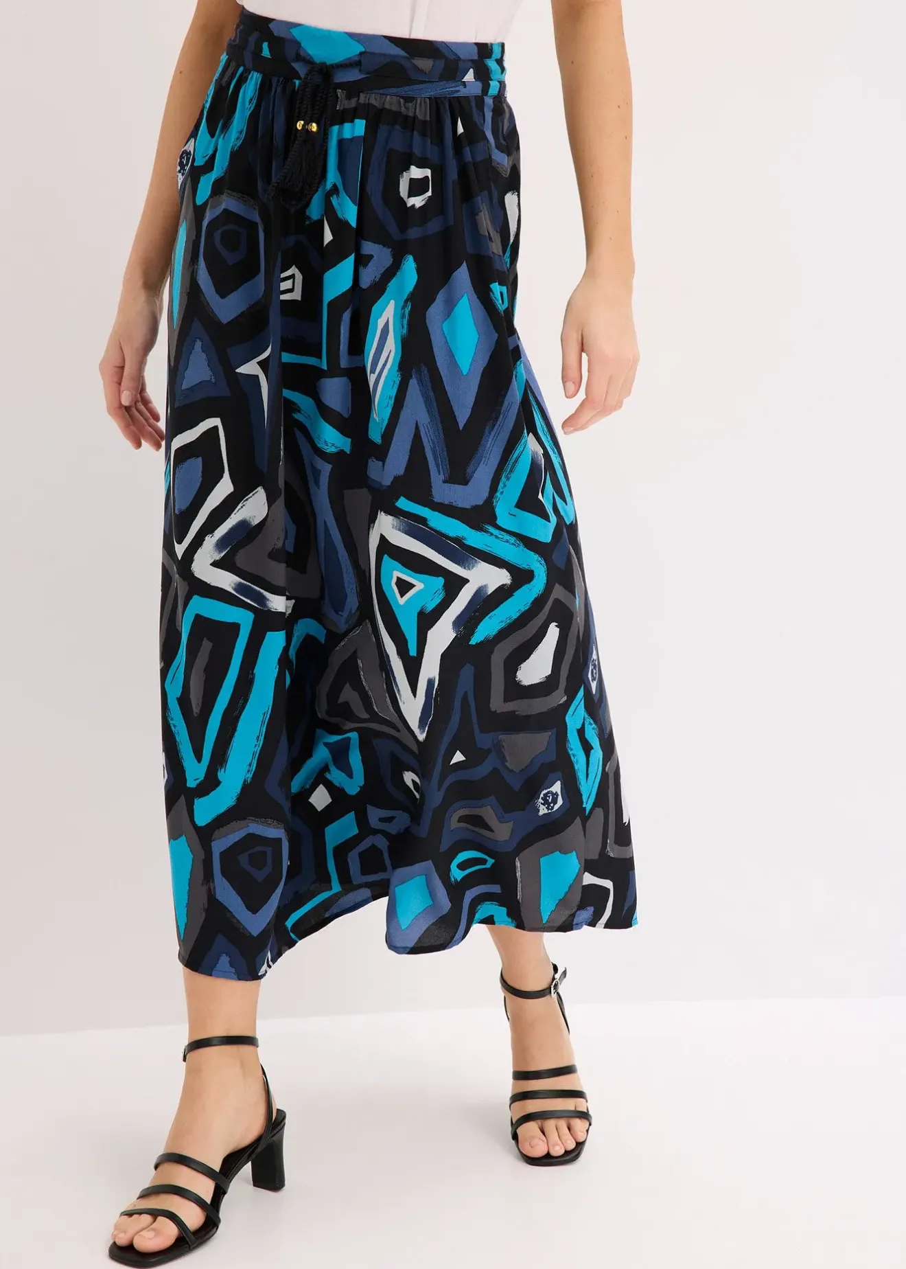 Femme bonprix Jupes|Jupe longue en viscose fluide