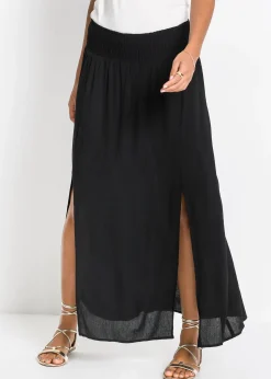 bonprix Jupe longue en viscose fluide|Femme Jupes