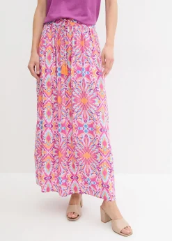 bonprix Jupe longue en viscose fluide|Femme Jupes