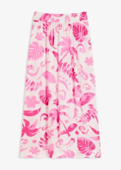 bonprix Jupe longue en viscose texturée|Femme Jupes