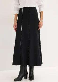 Femme bonprix Jupes|Jupe longue et extensible en bengaline