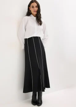 Femme bonprix Jupes|Jupe longue et extensible en bengaline