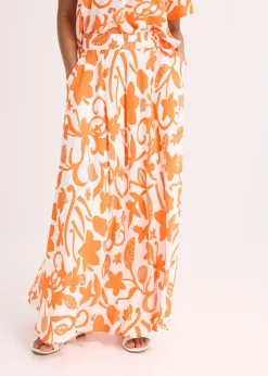 bonprix Jupe longue et fluide en viscose|Femme Jupes