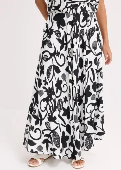 bonprix Jupe longue et fluide en viscose|Femme Jupes