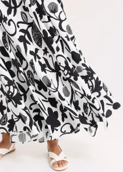 bonprix Jupe longue et fluide en viscose|Femme Jupes