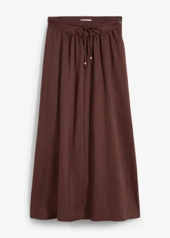 Femme bonprix Jupes|Jupe longue et évasée en Lyocell mélangé
