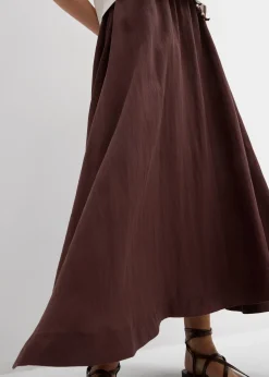 Femme bonprix Jupes|Jupe longue et évasée en Lyocell mélangé