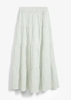 bonprix Jupe longue rayée, 100% coton|Femme Jupes