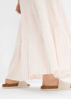 bonprix Jupe longue rayée, 100% coton|Femme Jupes