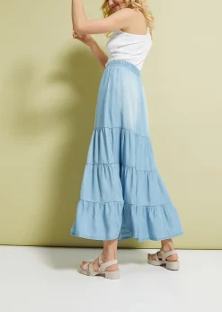 Femme bonprix Jupes|Jupe longue étagée